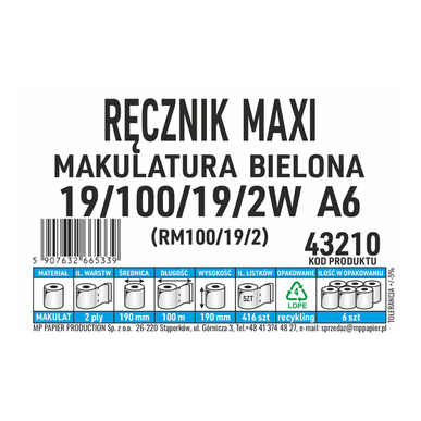 MP Papier Producent Ręczników w roli, Producent Ręczników Autocut