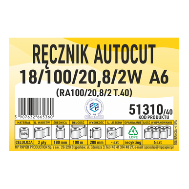 MP Papier Producent Ręczników w roli, Producent Ręczników Autocut