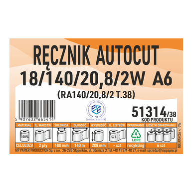 MP Papier Producent Ręczników w roli, Producent Ręczników Autocut