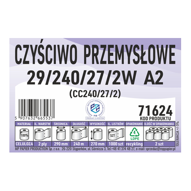 MP Papier Producent Czyściwa Przemysłowego