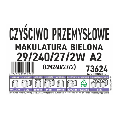 MP Papier Producent Czyściwa Przemysłowego